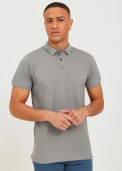 Indicode Jeans IDREBBERT - Koszulka Polo - Light Grey