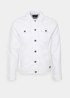 Indicode Jeans GLENALVON - Kurtka Jeansowa - Offwhite