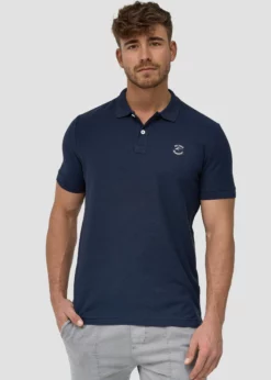 Indicode Jeans WADIM - Koszulka Polo - Navy