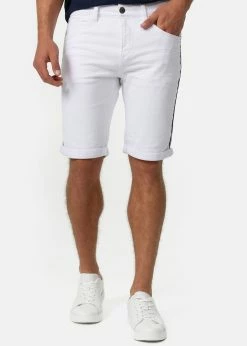 Indicode Jeans Szorty Jeansowe - Off-white