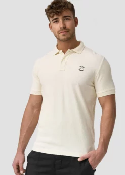 Indicode Jeans WADIM - Koszulka Polo - White Asparagus