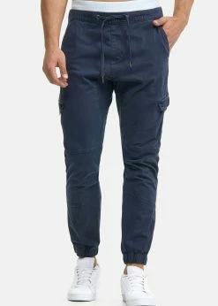 Indicode Jeans LEVI - Bojówki - Navy