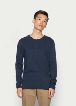 Indicode Jeans SONG - Bluzka Z Długim Rękawem - Navy