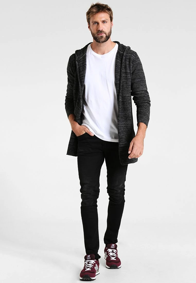 Indicode Jeans DENZEL - Kardigan - Black 2 Indicode Jeans DENZEL - Kardigan - Black - obrazek 2