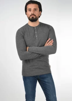 Indicode Jeans IDGIFFORD - Bluzka Z Długim Rękawem - Gray