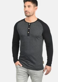 Indicode Jeans WINSTON - Bluza - Charcoal/black