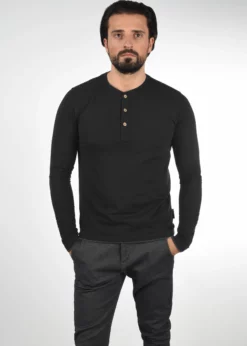 Indicode Jeans IDGIFFORD - Bluzka Z Długim Rękawem - Black