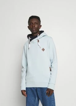 Indicode Jeans BATCHELOR - Bluza Z Kapturem - Sky Blue