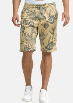 Indicode Jeans ALBERT - Szorty - Cornstalk