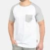 Indicode Jeans IDGRESHAM - T-shirt Z Nadrukiem - White