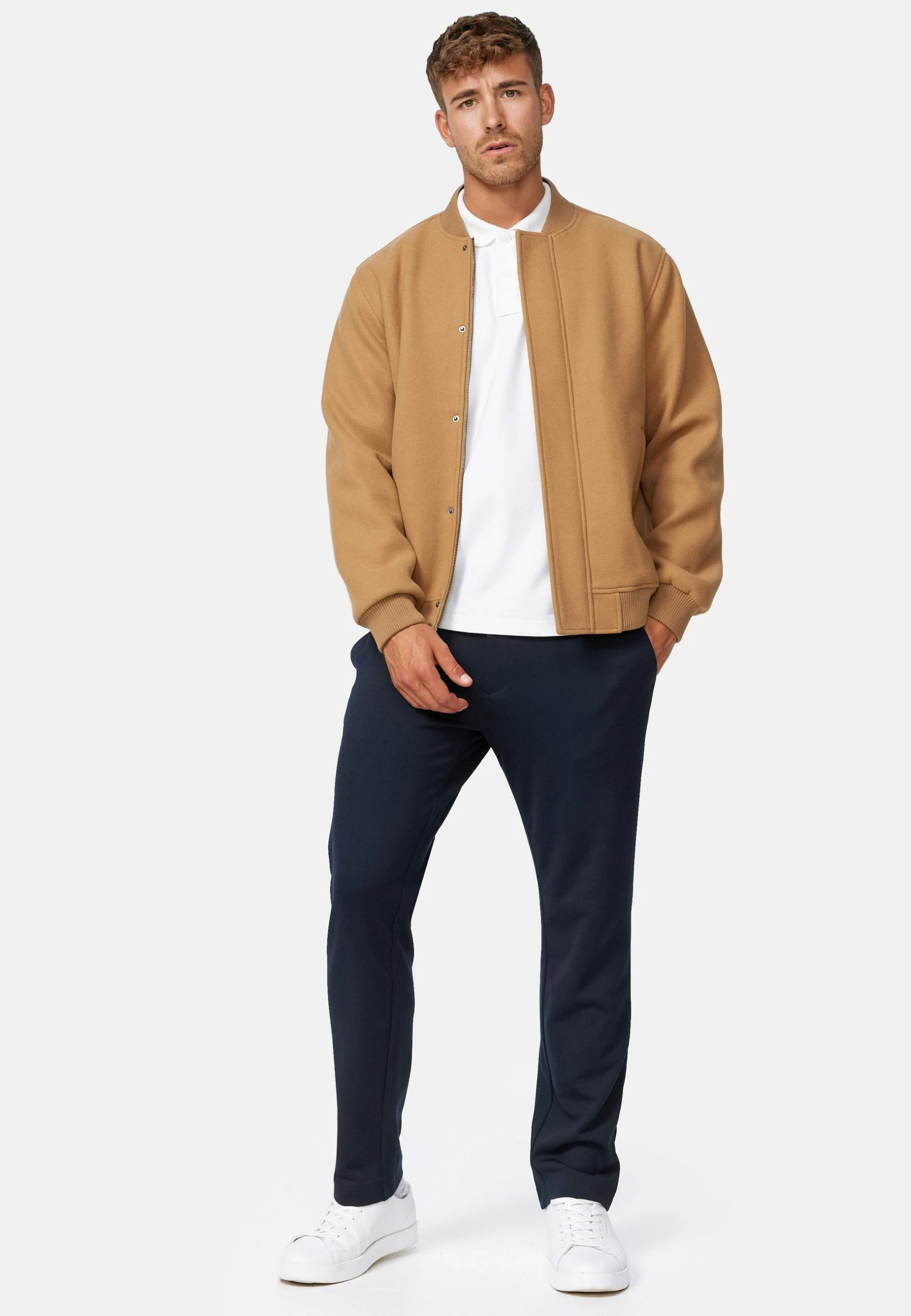 Indicode Jeans ÜBERGANGS HAMO - Kurtka Bomber - Dark Sand 2 Indicode Jeans ÜBERGANGS HAMO - Kurtka Bomber - Dark Sand - obrazek 2