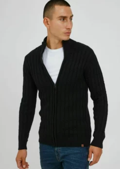 Indicode Jeans PAULOMO - Kardigan - Black