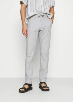 Indicode Jeans GALLEGOS - Spodnie Materiałowe - Grey