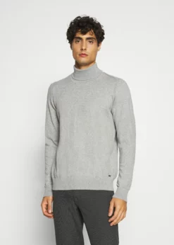 Indicode Jeans BURNS - Sweter - Mottled Light Grey