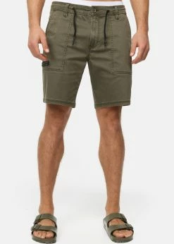 Indicode Jeans Szorty Jeansowe - Army