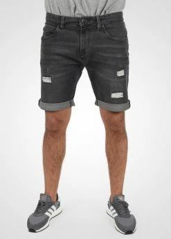 Indicode Jeans IDHALLOW - Szorty Jeansowe - Dark Grey