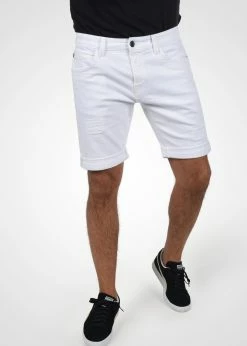 Indicode Jeans IDHALLOW - Szorty Jeansowe - Off-white