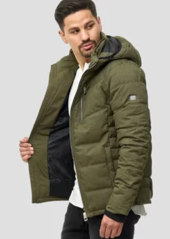 Indicode Jeans CIRCUS - Kurtka Zimowa - Army -Indicode Jeans Sklep 726f44dca05b4f919c8a7ee2ed79bb77