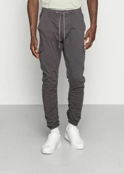 Indicode Jeans LAKELAND - Bojówki - Dark Grey