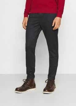 Indicode Jeans EBERLEIN WITH ROLLED UP - Spodnie Materiałowe - Cayman Grey