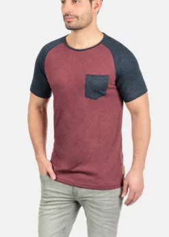 Indicode Jeans IDGRESHAM - T-shirt Z Nadrukiem - Dark Red