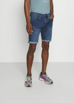 Indicode Jeans KADEN - Szorty Jeansowe - Medium Indigo