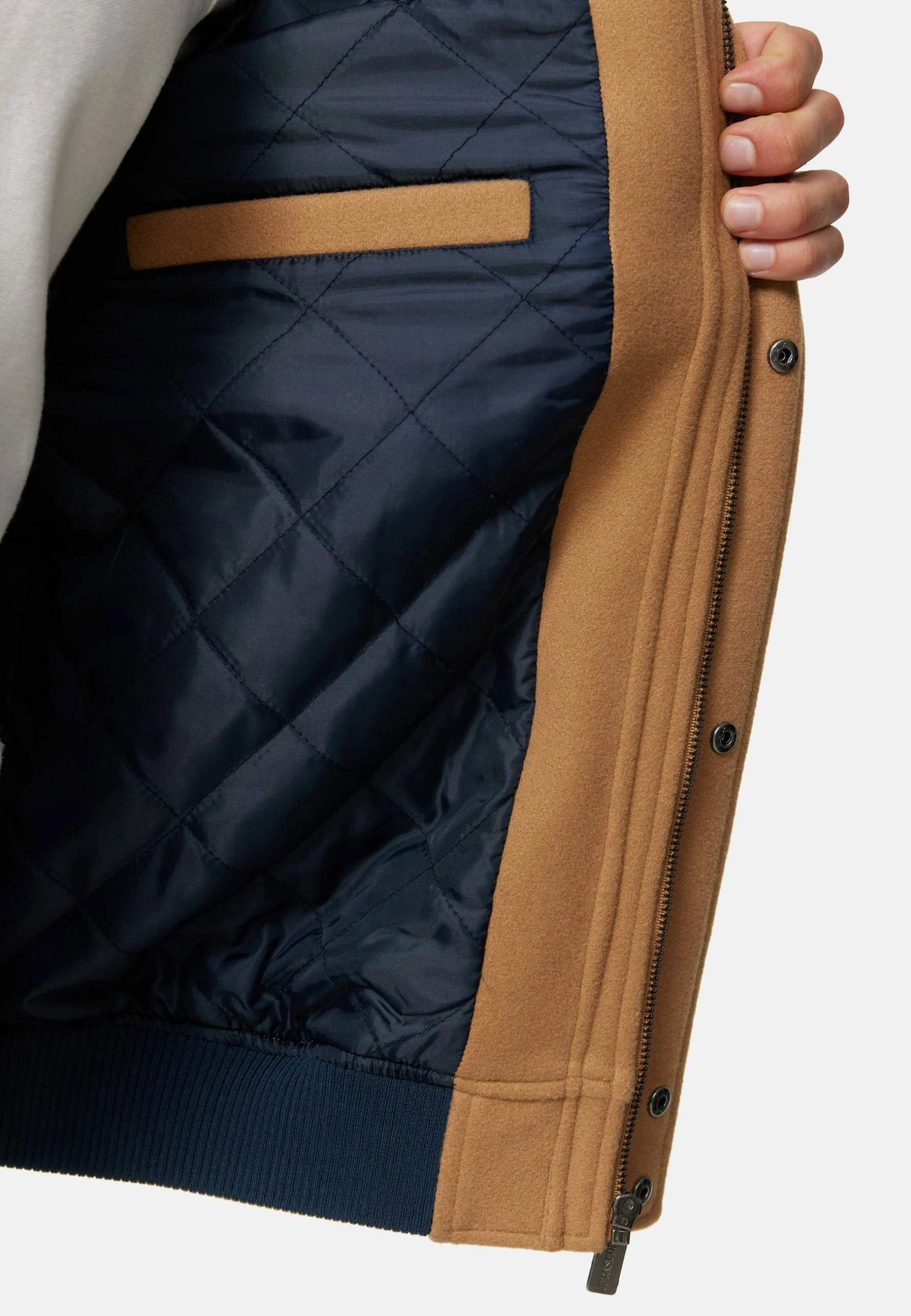 Indicode Jeans ÜBERGANGS HAMO - Kurtka Bomber - Dark Sand 4 Indicode Jeans ÜBERGANGS HAMO - Kurtka Bomber - Dark Sand - obrazek 4