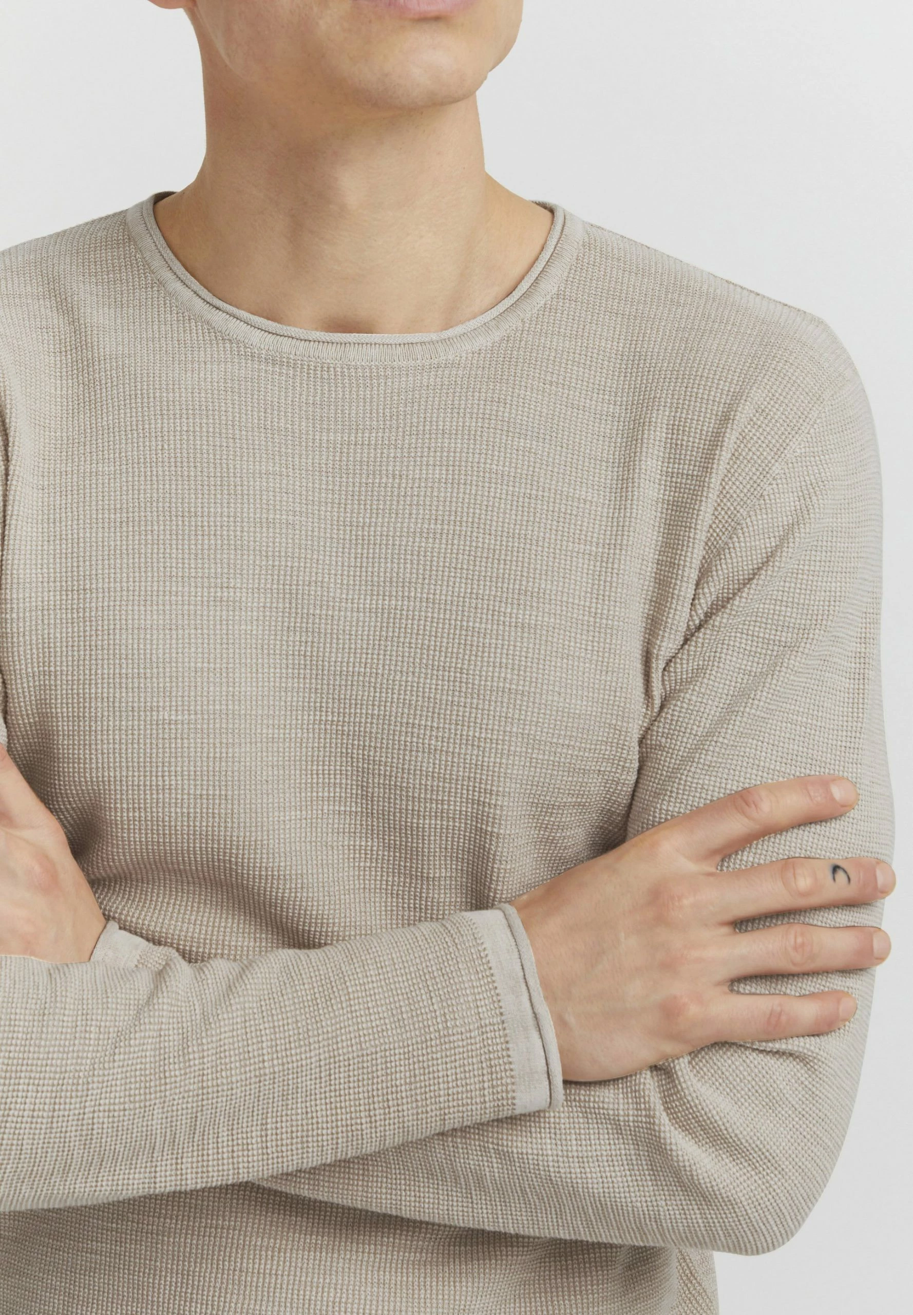 Indicode Jeans IDKARPO - Sweter - Fog 4 Indicode Jeans IDKARPO - Sweter - Fog - obrazek 4