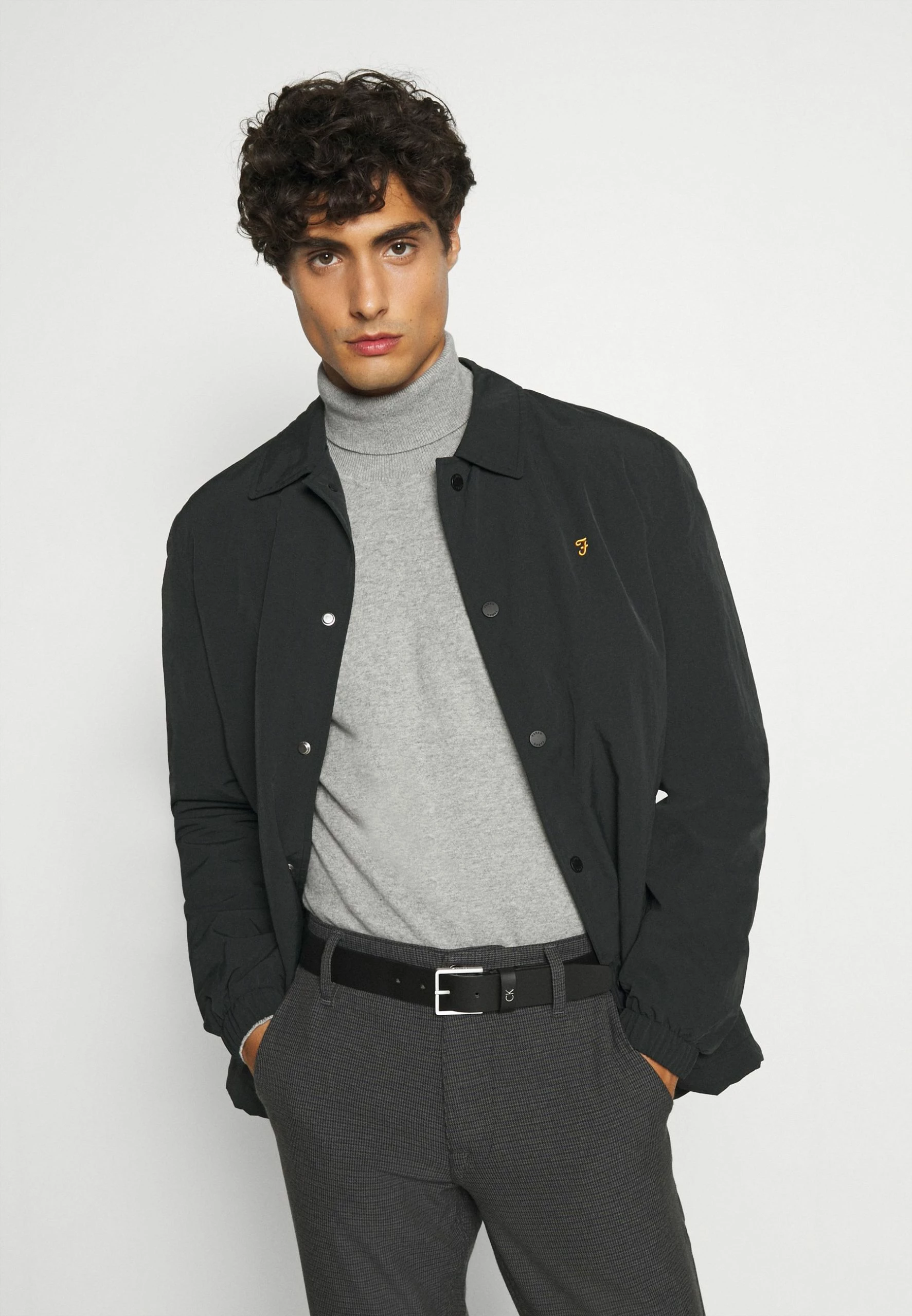 Indicode Jeans BURNS - Sweter - Mottled Light Grey 4 Indicode Jeans BURNS - Sweter - Mottled Light Grey - obrazek 4