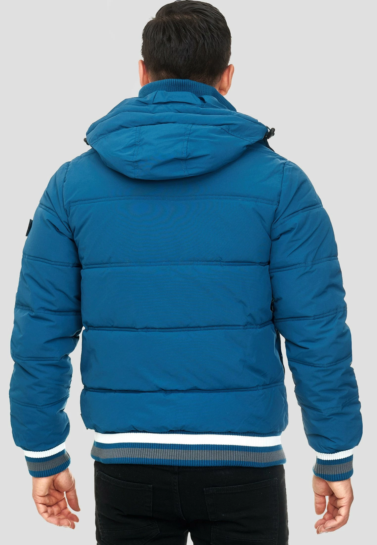 Indicode Jeans MARLON - Kurtka Zimowa - Sea Blue 3 Indicode Jeans MARLON - Kurtka Zimowa - Sea Blue - obrazek 3