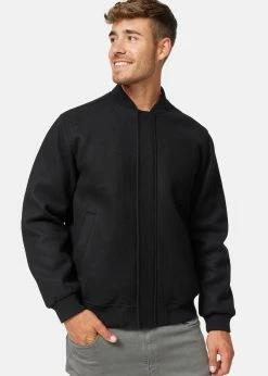 Indicode Jeans ÜBERGANGS HAMO - Kurtka Bomber - Black