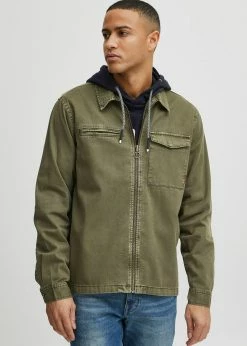 Indicode Jeans IDJANNIK - Kurtka Jeansowa - Army