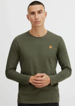 Indicode Jeans IDPHILLO - Bluzka Z Długim Rękawem - Army