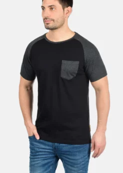 Indicode Jeans IDGRESHAM - T-shirt Z Nadrukiem - Black