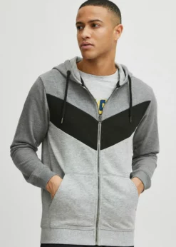 Indicode Jeans DPOCK - Bluza Rozpinana - Grey Mix