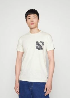 Indicode Jeans TOBAGO - T-shirt Z Nadrukiem - Vanilla Ice