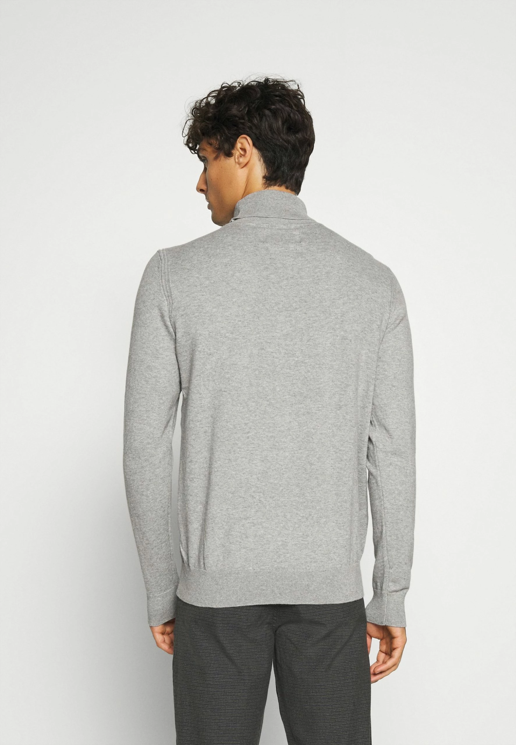 Indicode Jeans BURNS - Sweter - Mottled Light Grey 3 Indicode Jeans BURNS - Sweter - Mottled Light Grey - obrazek 3