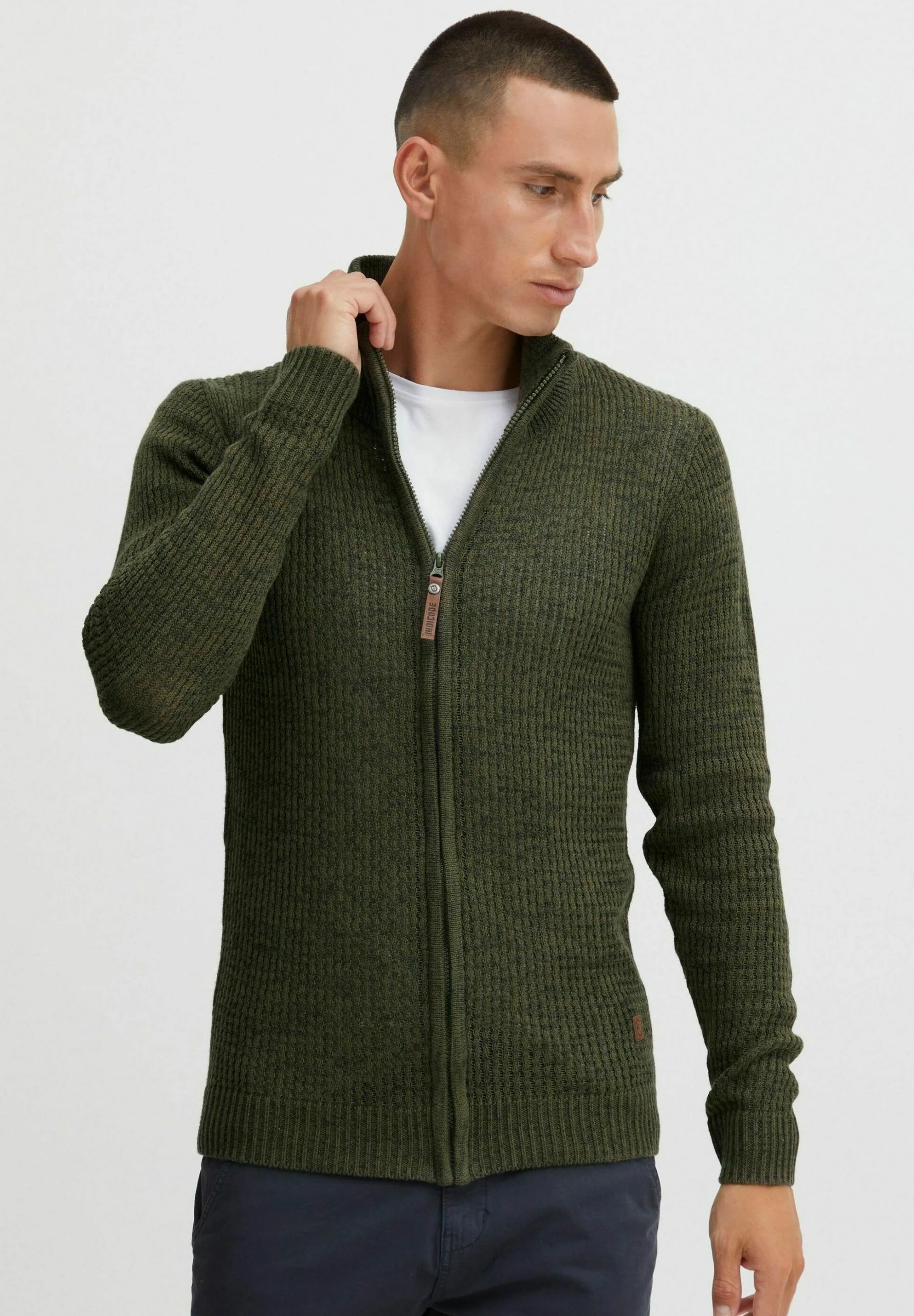 Indicode Jeans IDVALEGO - Kardigan - Army 1 Indicode Jeans IDVALEGO - Kardigan - Army