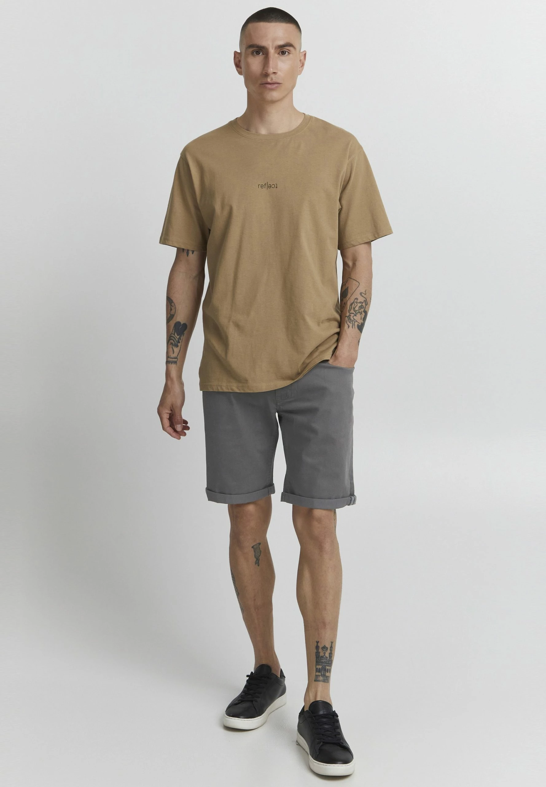 Indicode Jeans Szorty - Grey 2 Indicode Jeans Szorty - Grey - obrazek 2