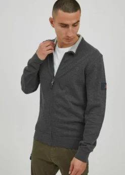 Indicode Jeans ARCELIO - Kardigan - Charcoal Mix