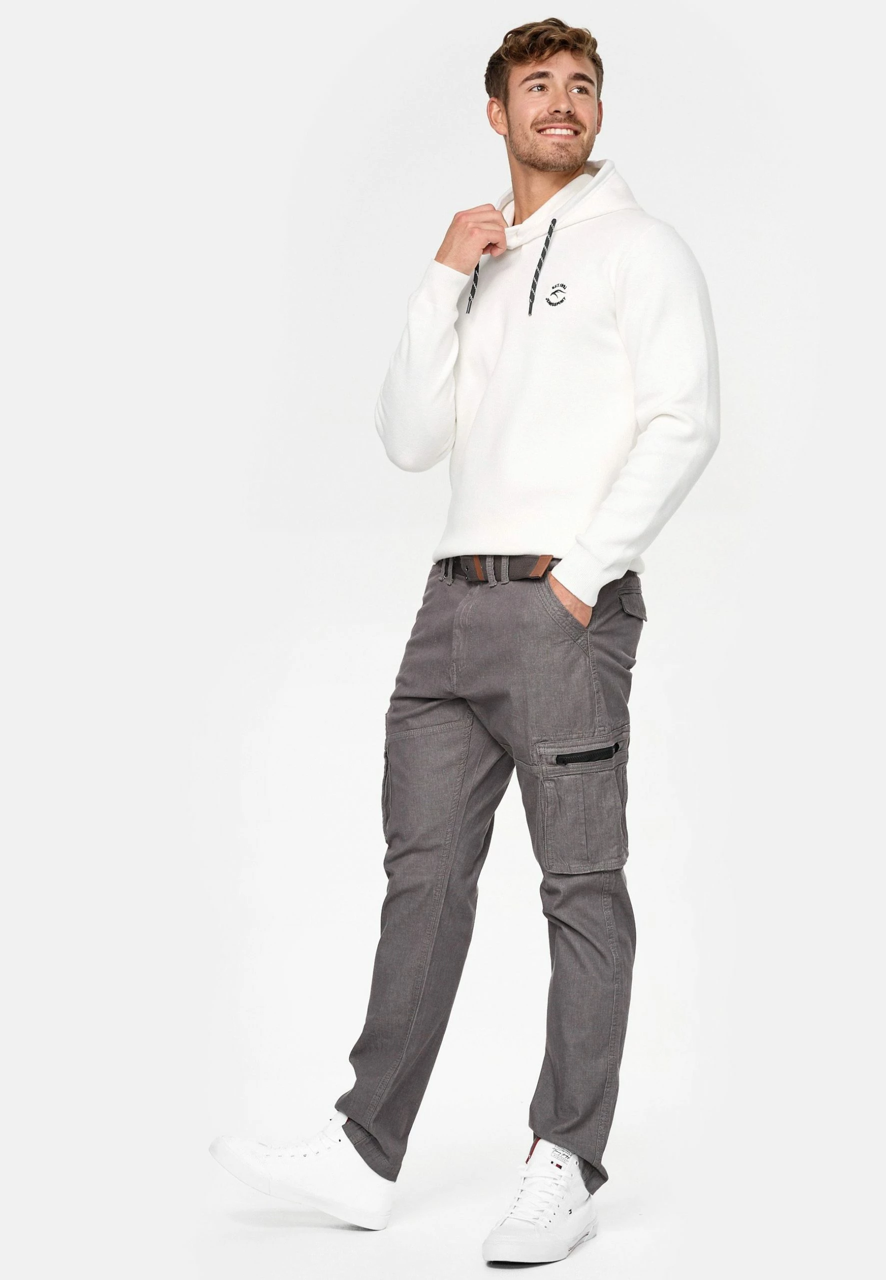 Indicode Jeans ANALIA - Bojówki - Dk Grey 2 Indicode Jeans ANALIA - Bojówki - Dk Grey - obrazek 2