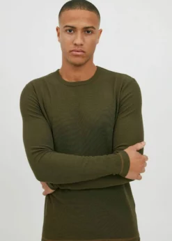 Indicode Jeans IDAMBROSIUS - Bluzka Z Długim Rękawem - Army