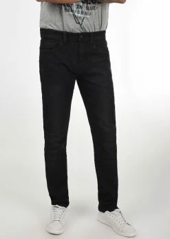 Indicode Jeans IDQUEBEC - Jeansy Slim Fit - Black