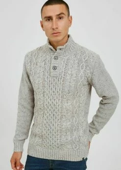 Indicode Jeans IDBENAT - Sweter - Ecru