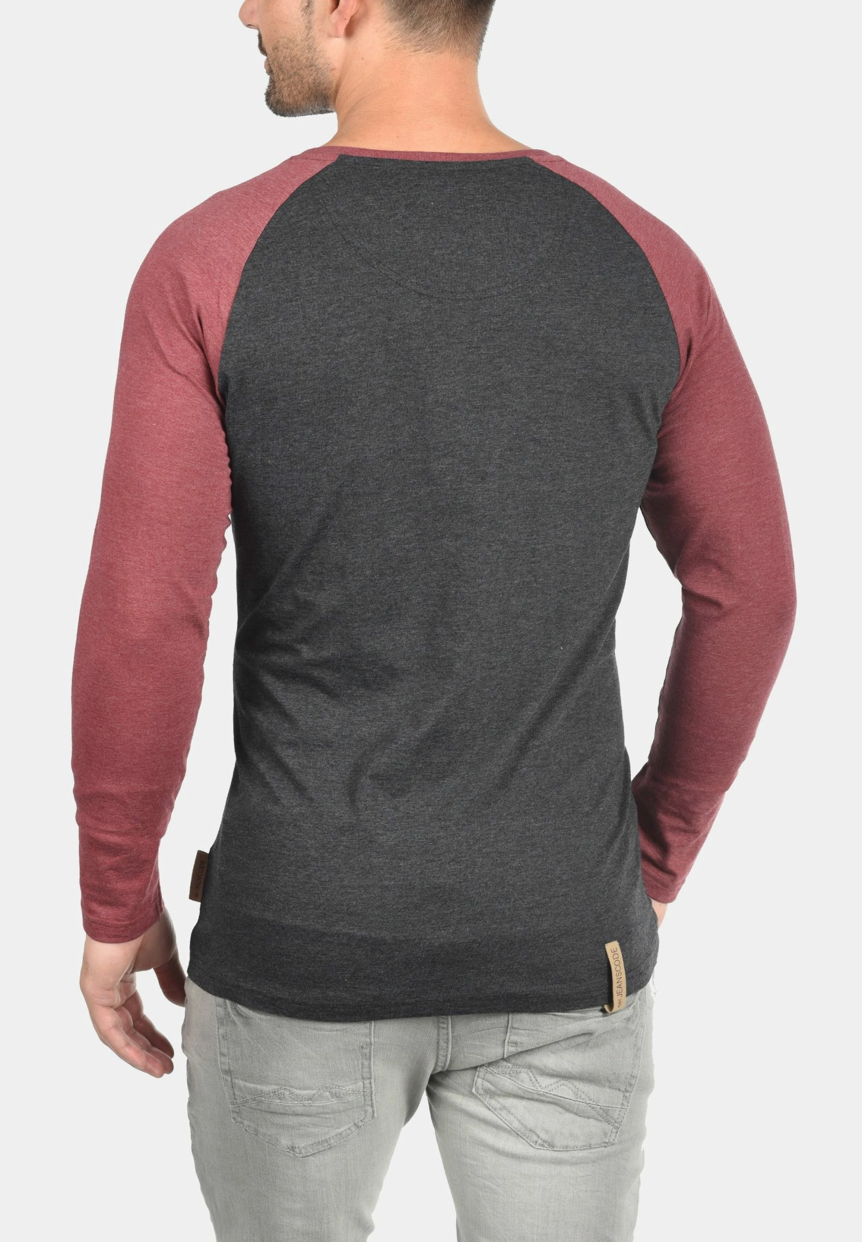 Indicode Jeans WINSTON - Bluza - Charcoal/wine 2 Indicode Jeans WINSTON - Bluza - Charcoal/wine - obrazek 2