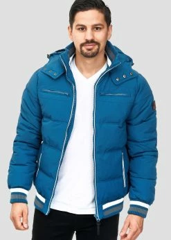Indicode Jeans MARLON - Kurtka Zimowa - Sea Blue