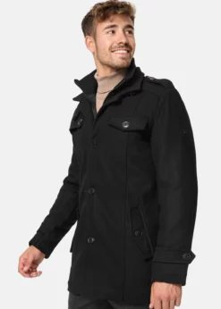 Indicode Jeans BRANDAN - Krótki Płaszcz - Black -Indicode Jeans Sklep e83cfd4dcdc5442b81502d6b27142fda scaled