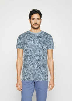Indicode Jeans PALME - T-shirt Z Nadrukiem - Sky Way