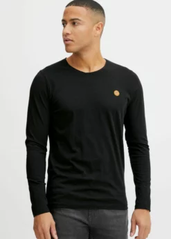 Indicode Jeans IDPHILLO - Bluzka Z Długim Rękawem - Black