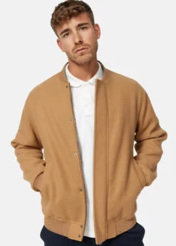 Indicode Jeans ÜBERGANGS HAMO - Kurtka Bomber - Dark Sand